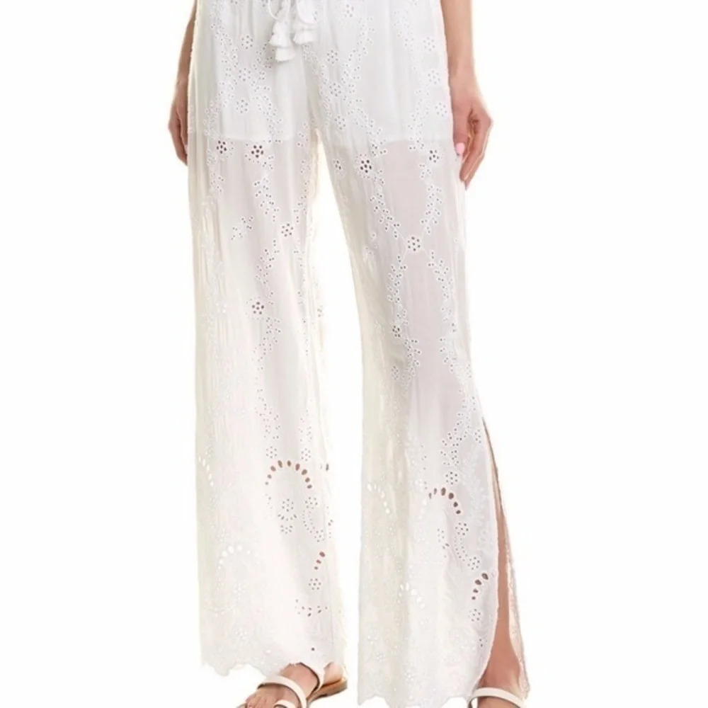 Young Fabulous & Broke White Eyelet Native Pant